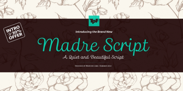Madre Script font preview