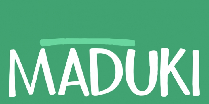 Maduki font preview