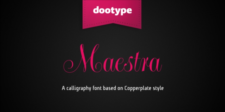 Maestra font preview