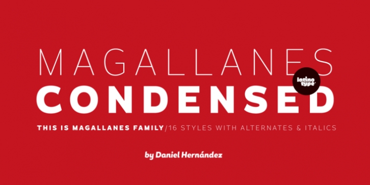 Magallanes Condensed font preview