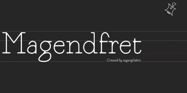 Magendfret font preview