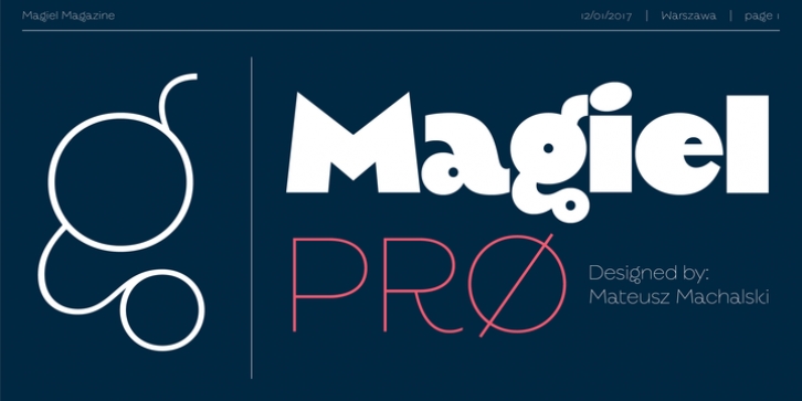 Magiel Pro font preview