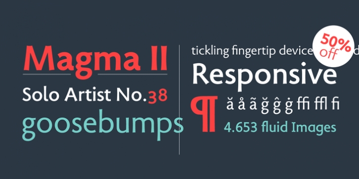 Magma II font preview