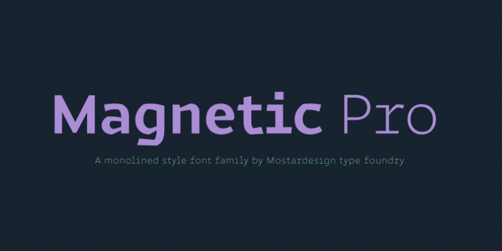 Magnetic Pro font preview