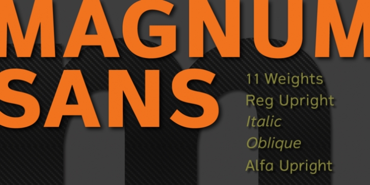 Magnum Sans font preview