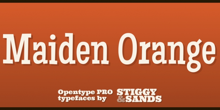 Maiden Orange Pro font preview