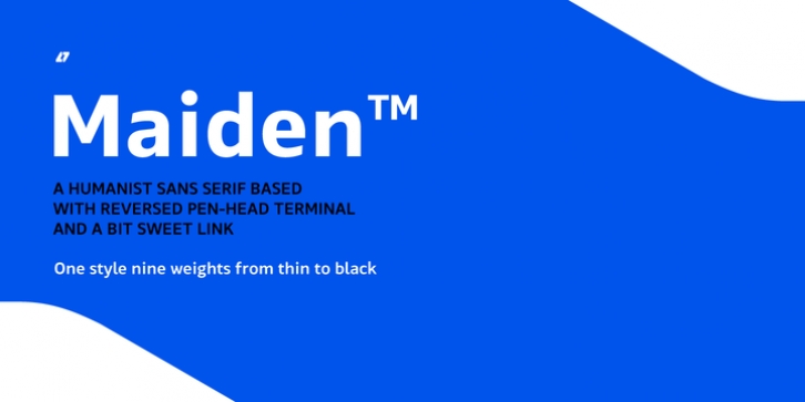 Maiden Sans font preview