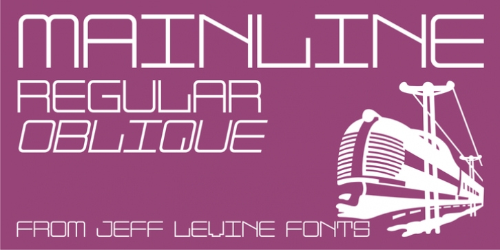 Mainline JNL font preview
