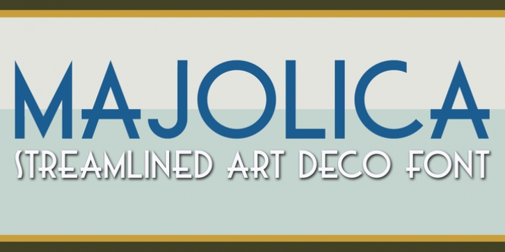 Majolica font preview