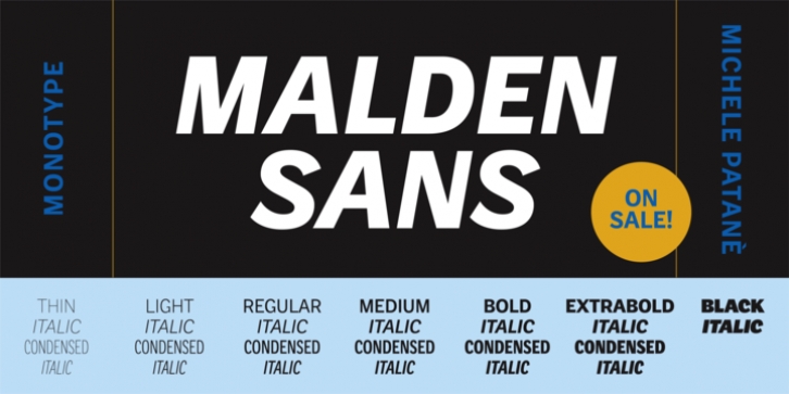 Malden Sans font preview