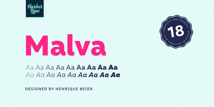 Malva font preview