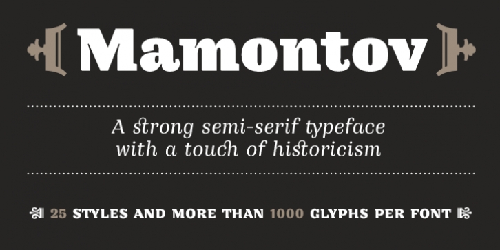 Mamontov font preview