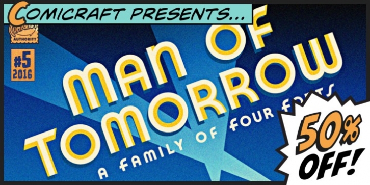 Man Of Tomorrow font preview