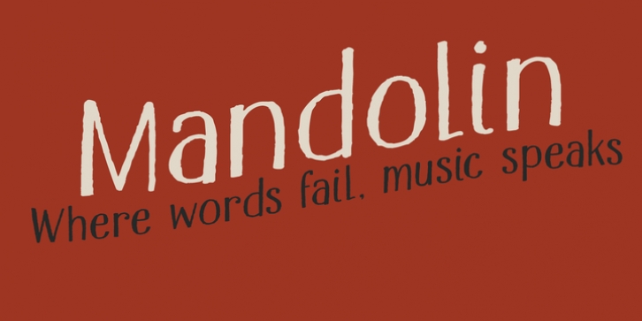 Mandolin font preview