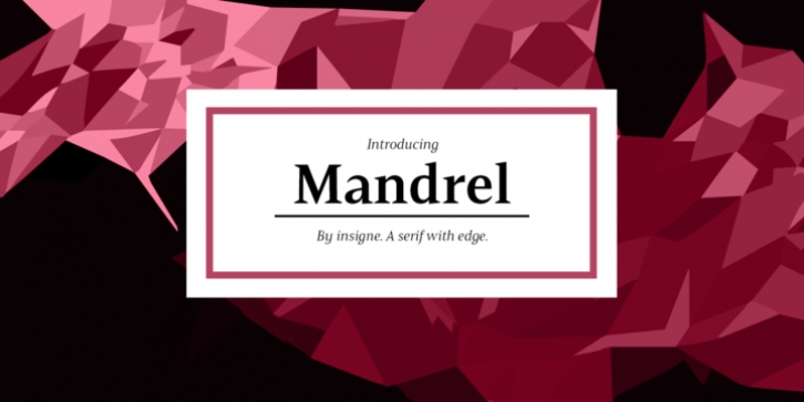 Mandrel font preview