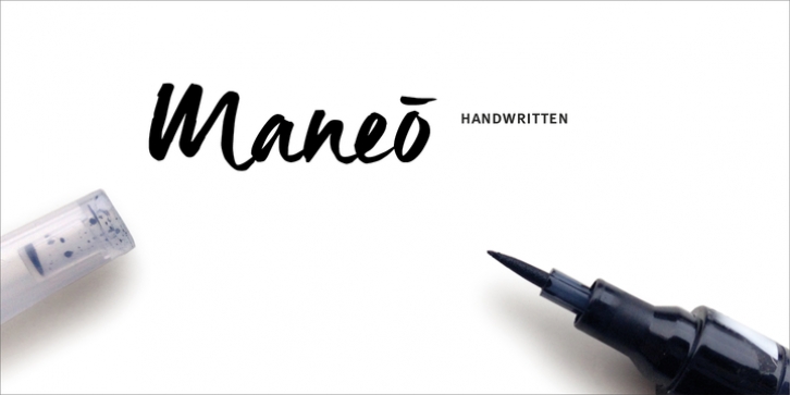 Maneo font preview