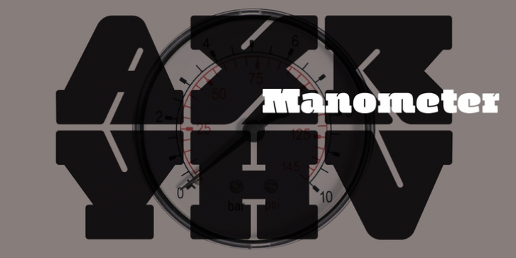 Manometer font preview