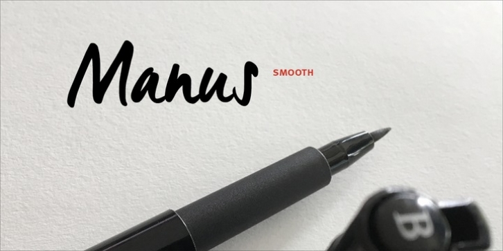 Manus Smooth font preview