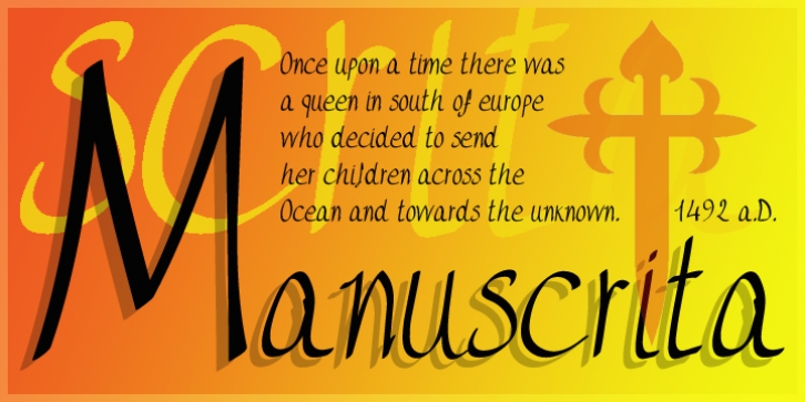 Manuscrita font preview