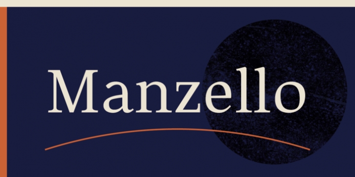 Manzello font preview