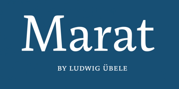 Marat font preview