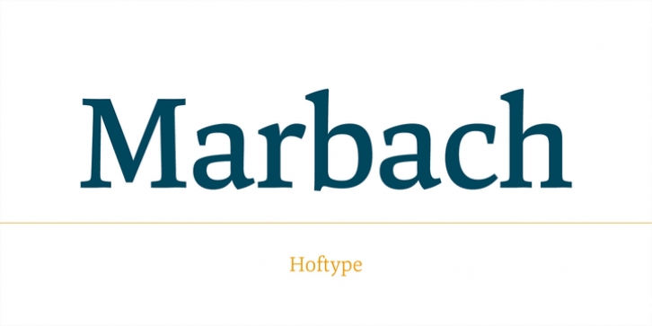 Marbach font preview