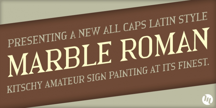 Marble Roman font preview
