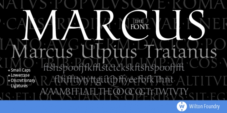 Marcus font preview