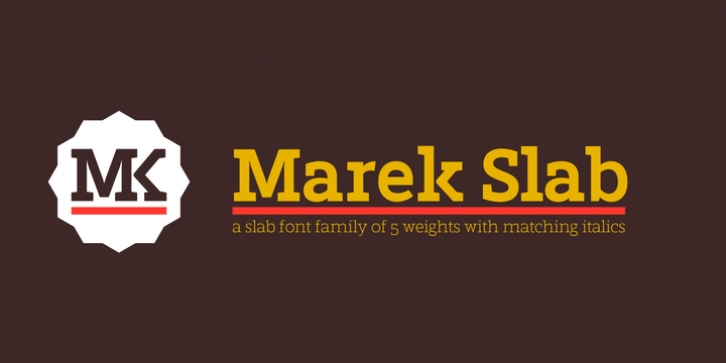 Marek Slab font preview