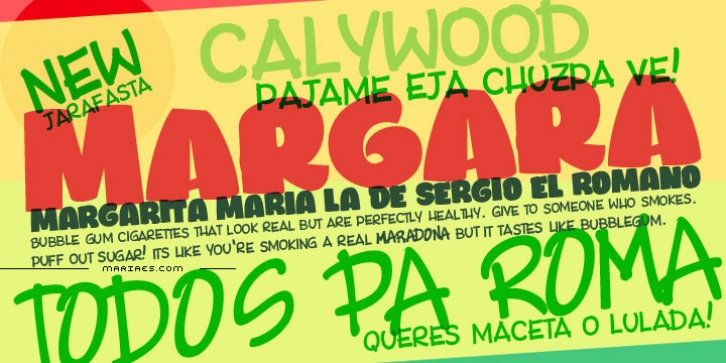 Margara font preview