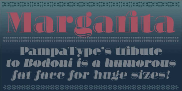 Margarita font preview