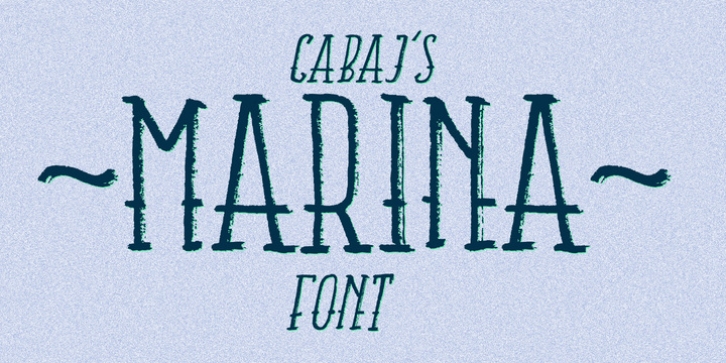 Marina font preview