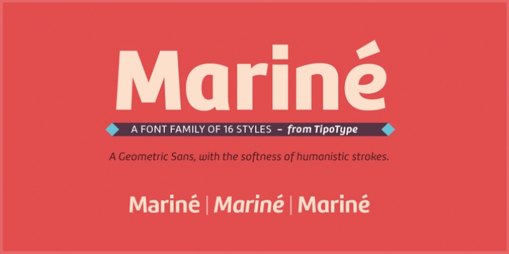 Mariné font preview