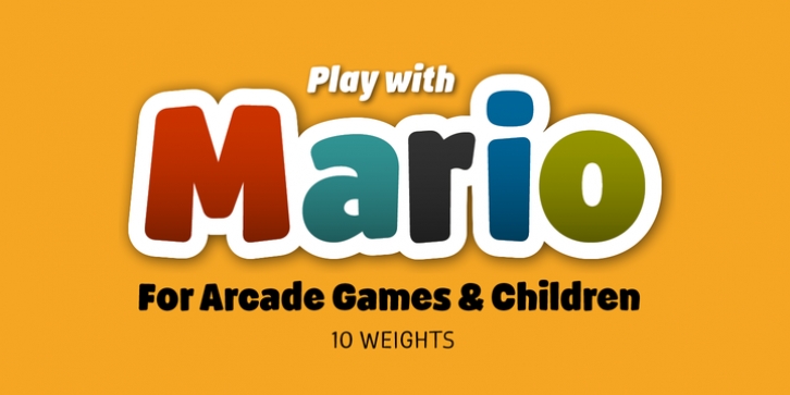 Mario font preview