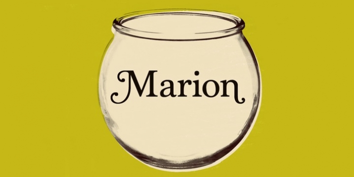 Marion font preview