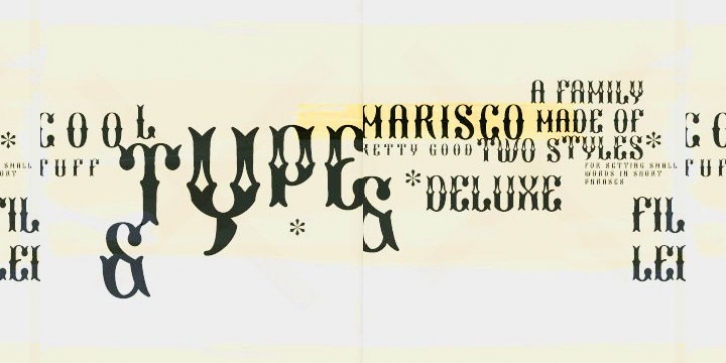 Marisco font preview