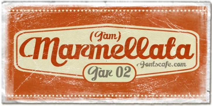 Marmellata Jar 02 font preview