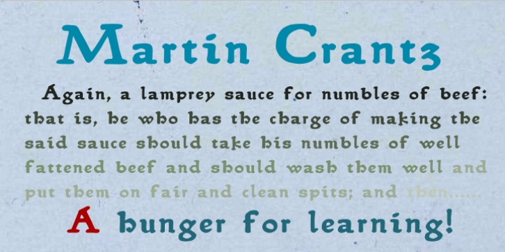 Martin Crantz font preview