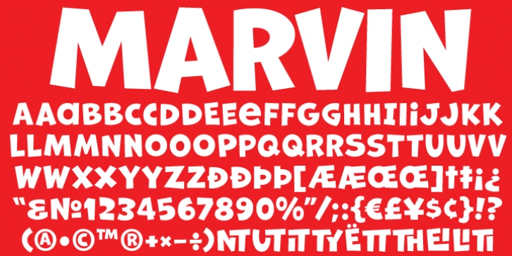 Marvin font preview
