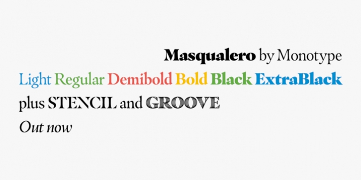 Masqualero font preview