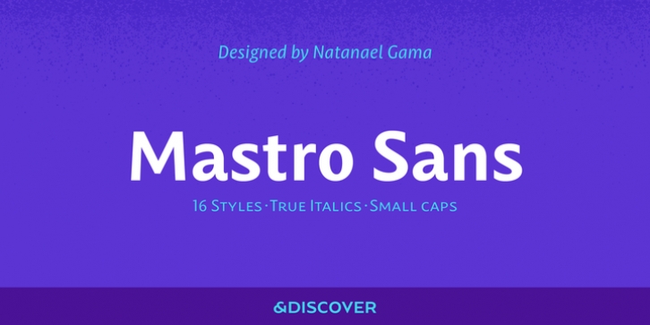 Mastro Sans font preview