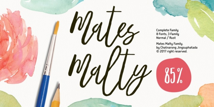 Mates Malty font preview