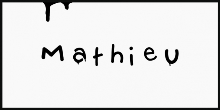 mathieu font preview