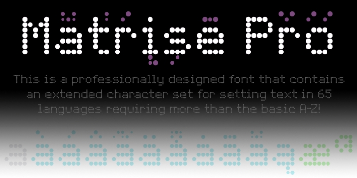 Matrise Pro font preview