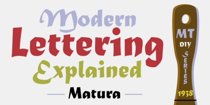 Matura font preview