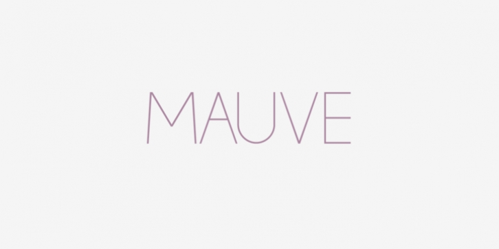 Mauve font preview