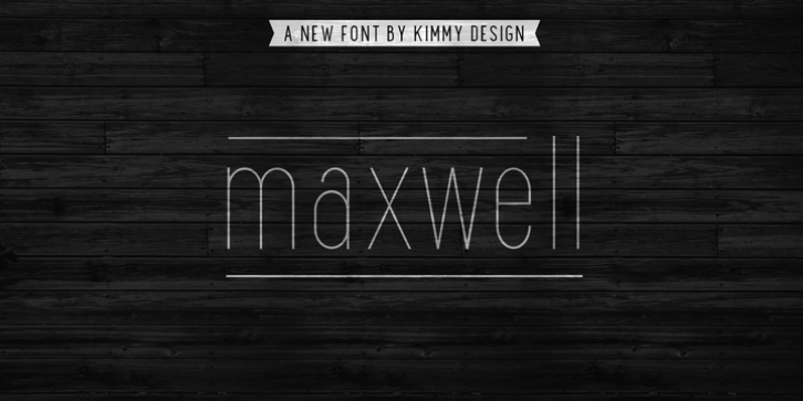 Maxwell Sans font preview