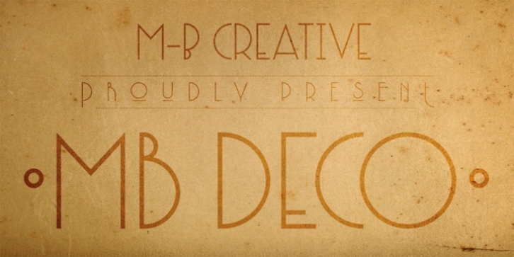 MB DECO font preview