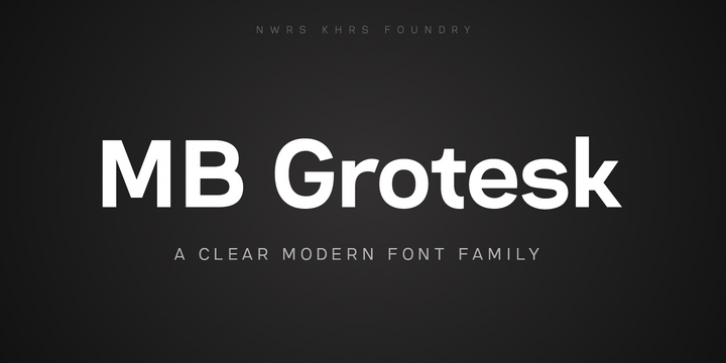 MB Grotesk font preview