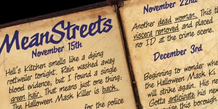 MeanStreets BB font preview